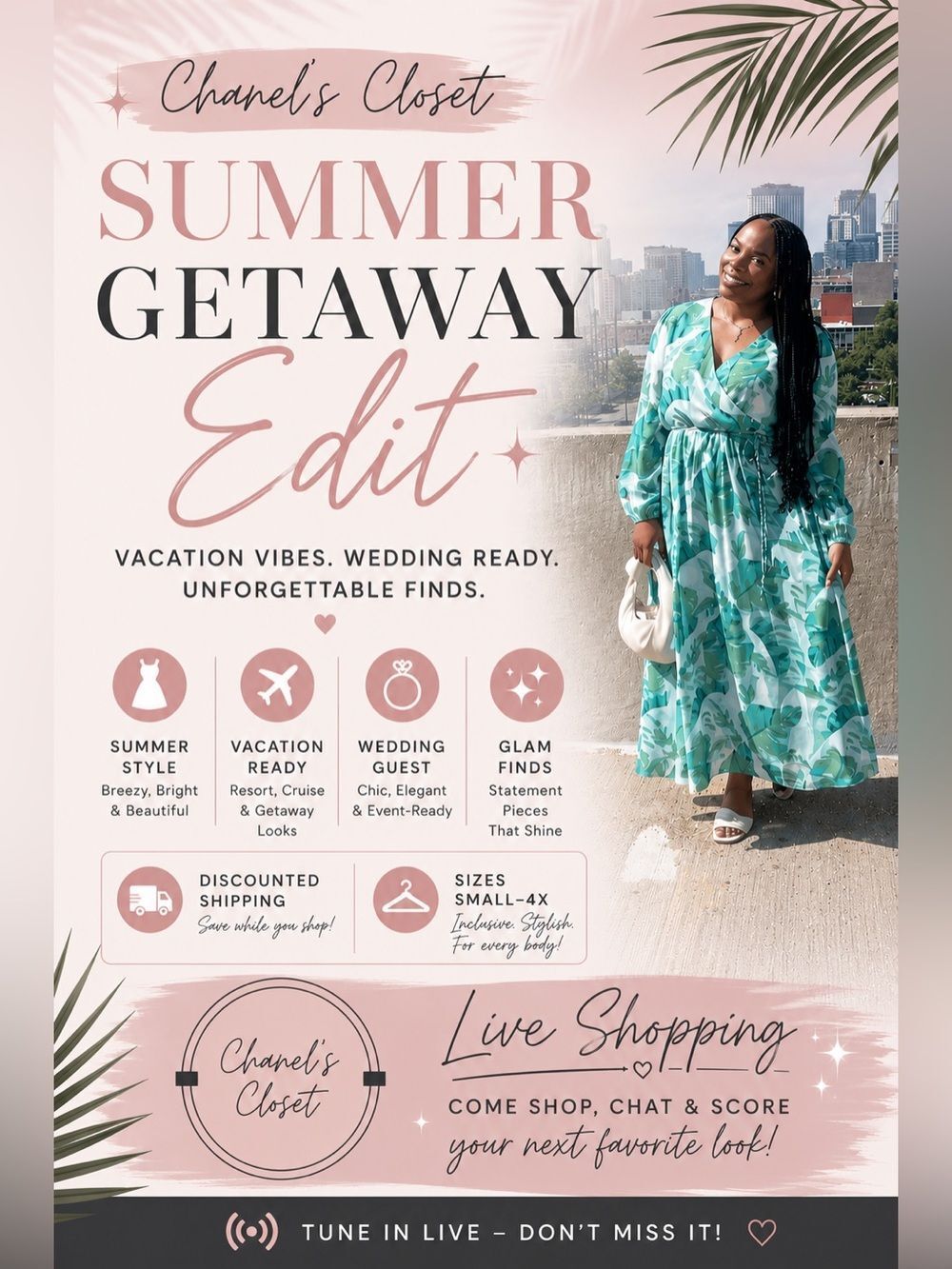 ✨ Chanel’s Closet x SUMMER GETAWAY 🌴: Wedding Guest, Vacation, Resort | S-4X ✨